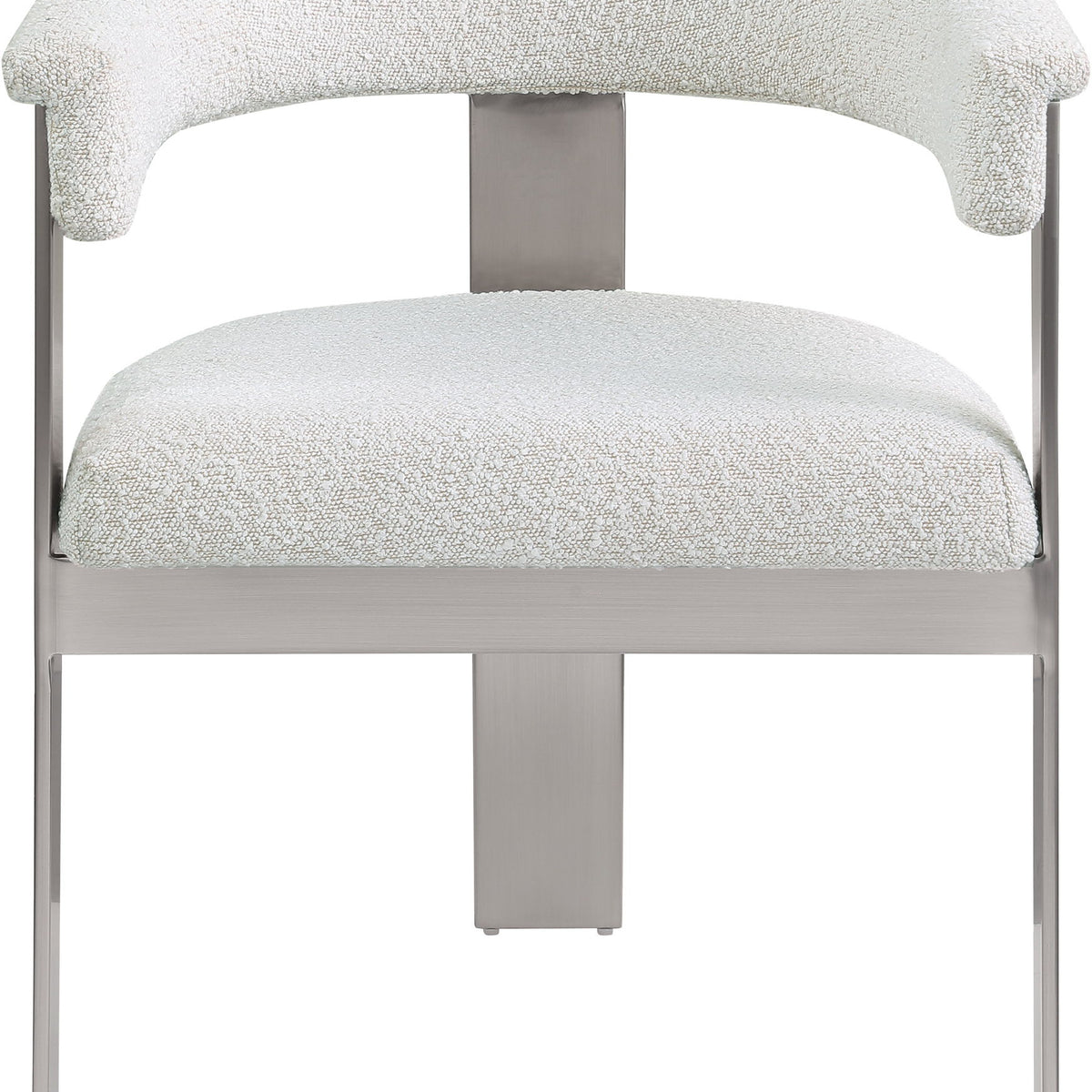 Romeo - Boucle Dining Chair With Silver Base (Set of 2)