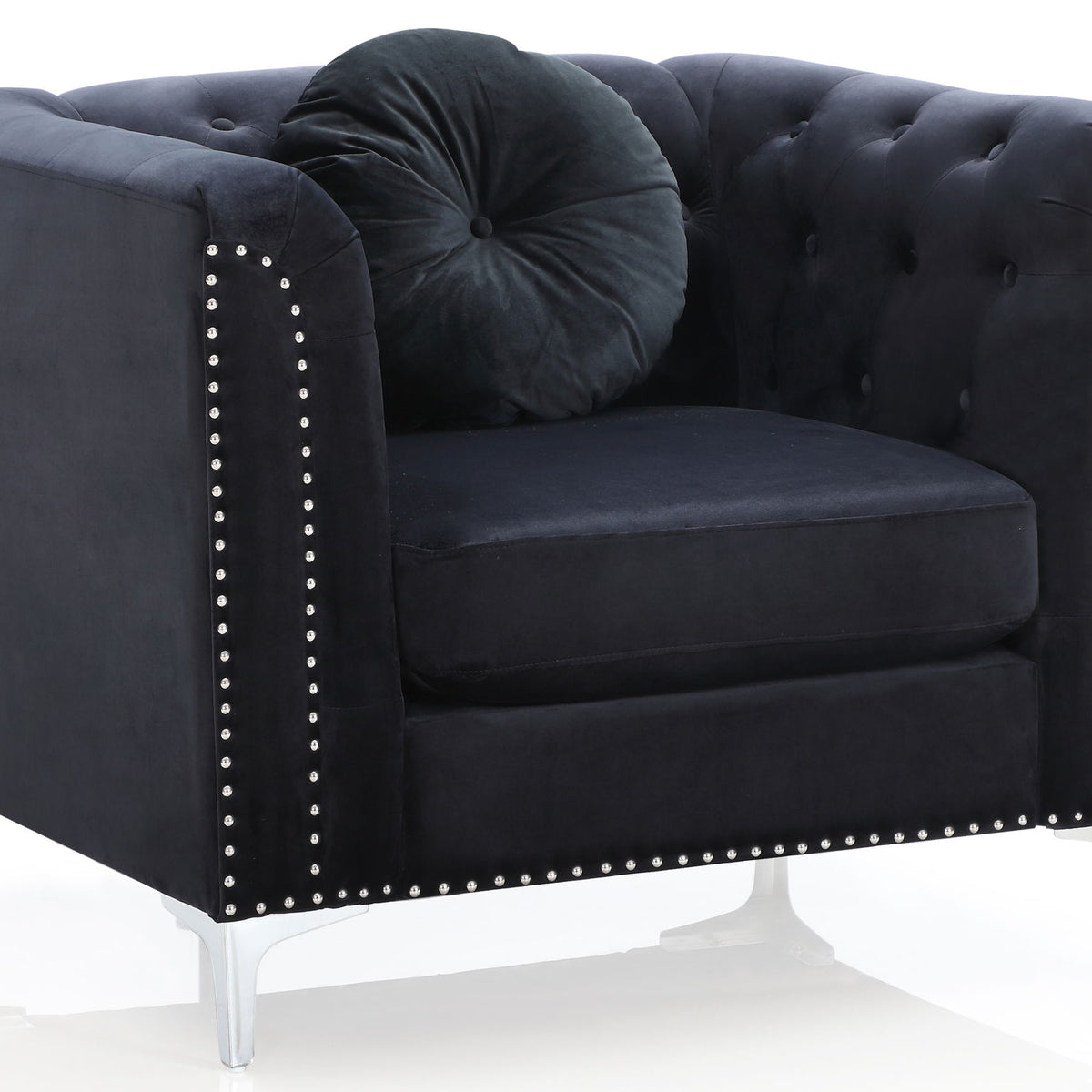 Contemporary Sloped Arm Chair
