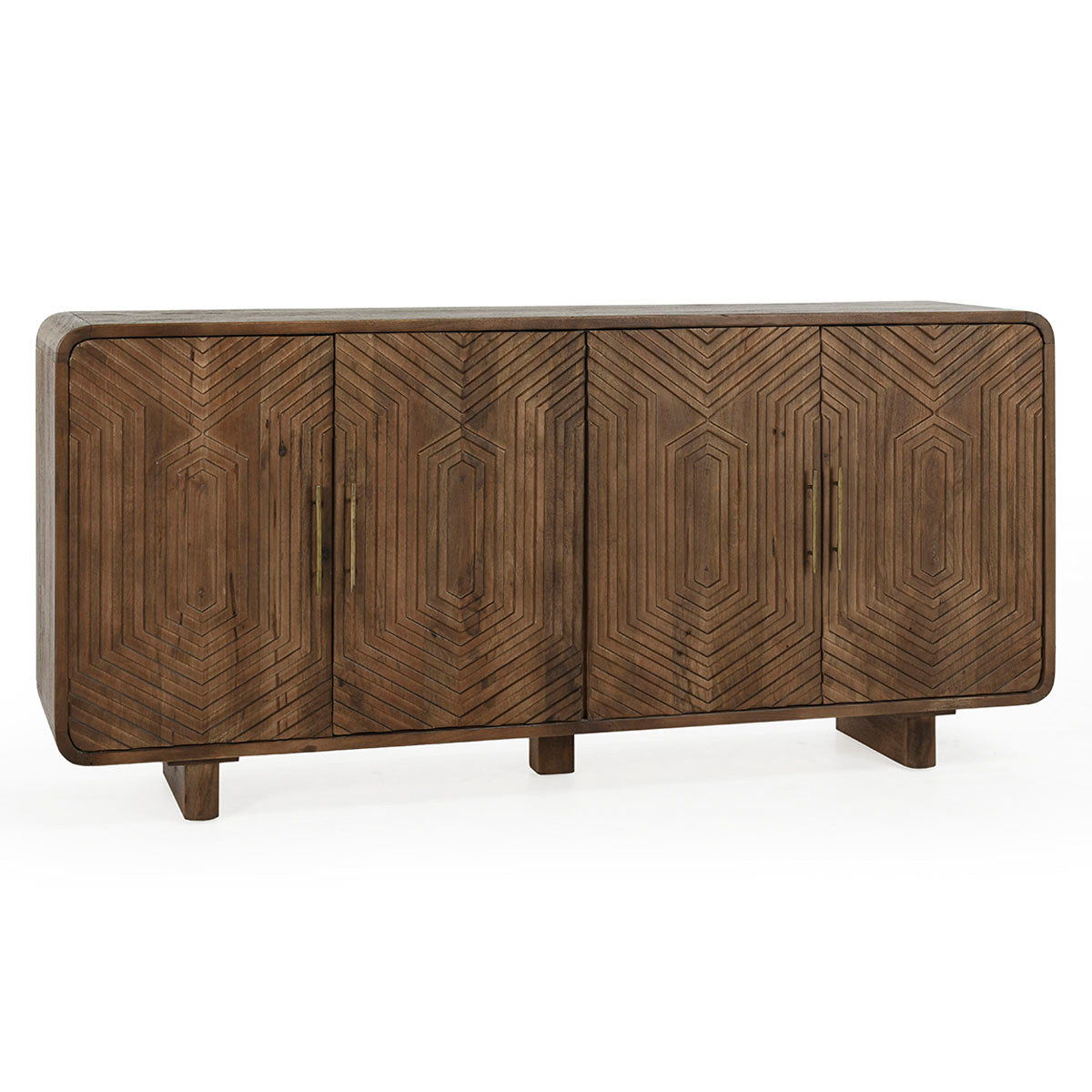 Holmes - 4 Door Sideboard - Dark Brown
