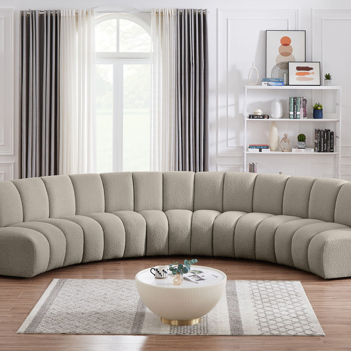 Infinity - 5 Piece Boucle Modular Sectional