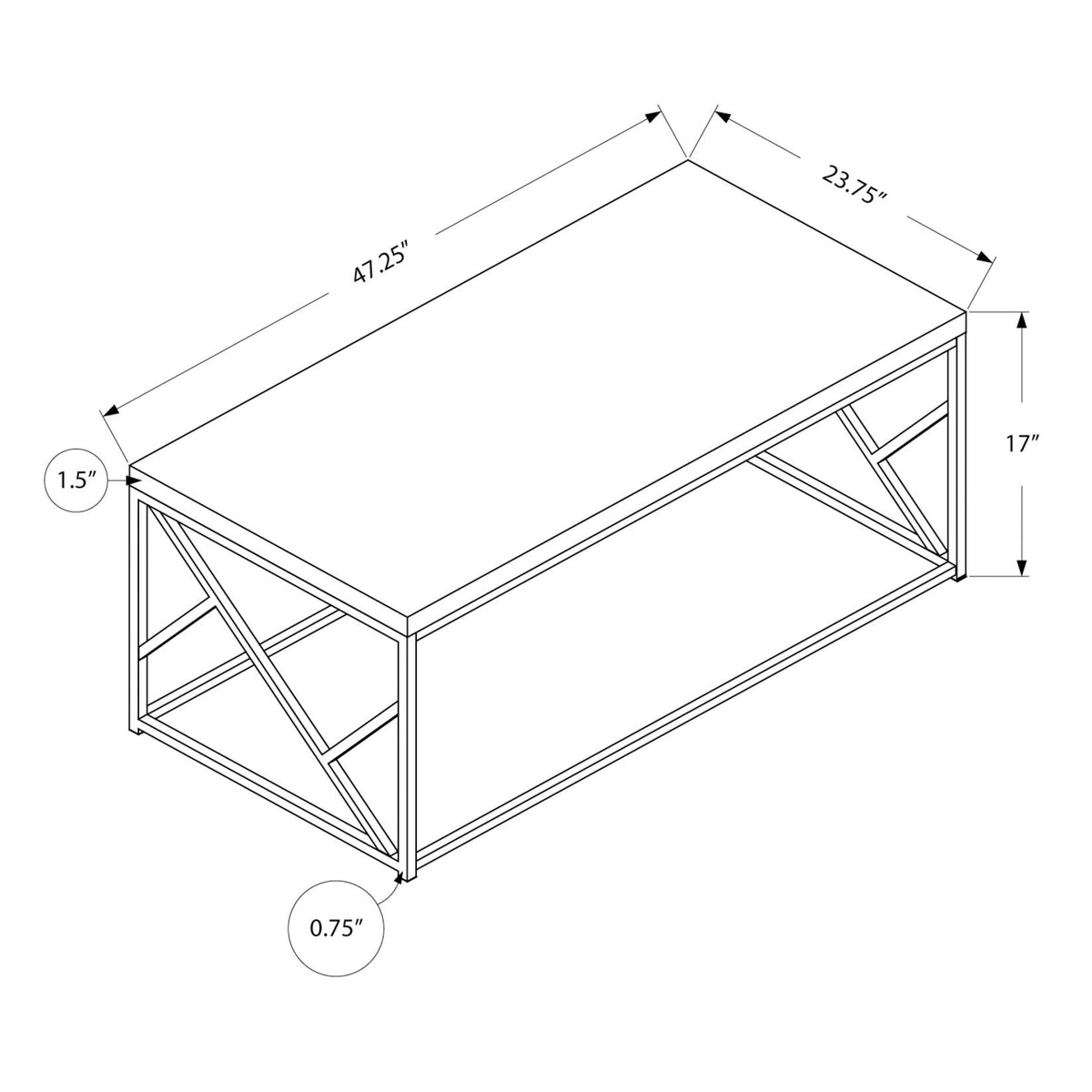 Table, Rectangular, Contemporary Versatile Placement - Gray