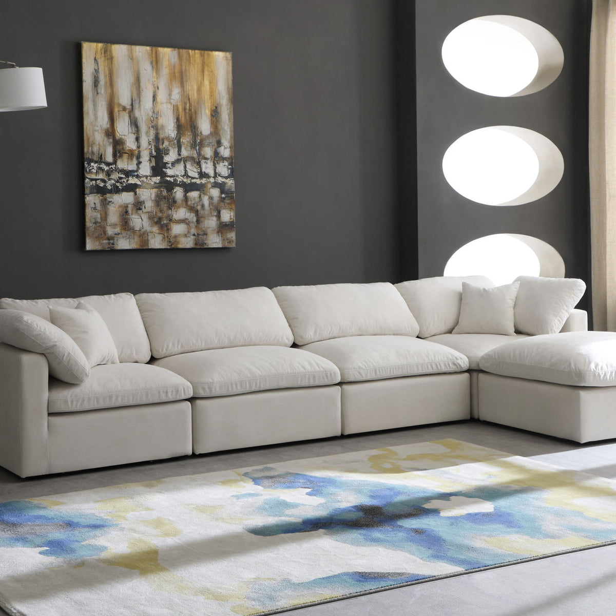 Plush - 5 Piece Modular Sectional