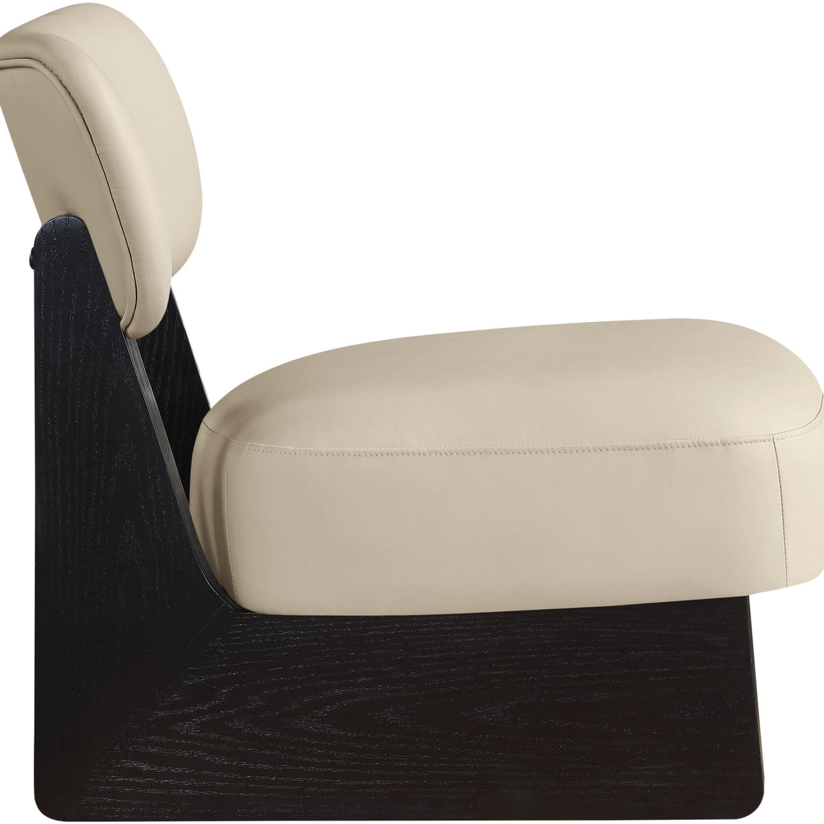 Vetra - Vegan Leather Upholstered Accent Chair With Black Base