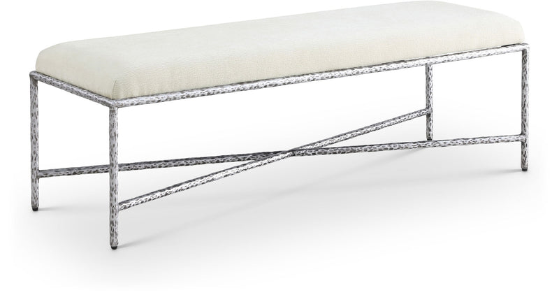 Valley - Bench With Silver Frame