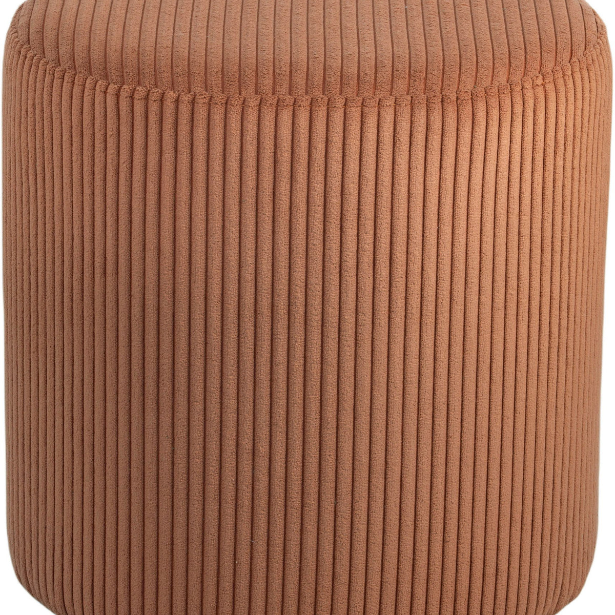 Roy - Round Microsuede Ottoman / Stool