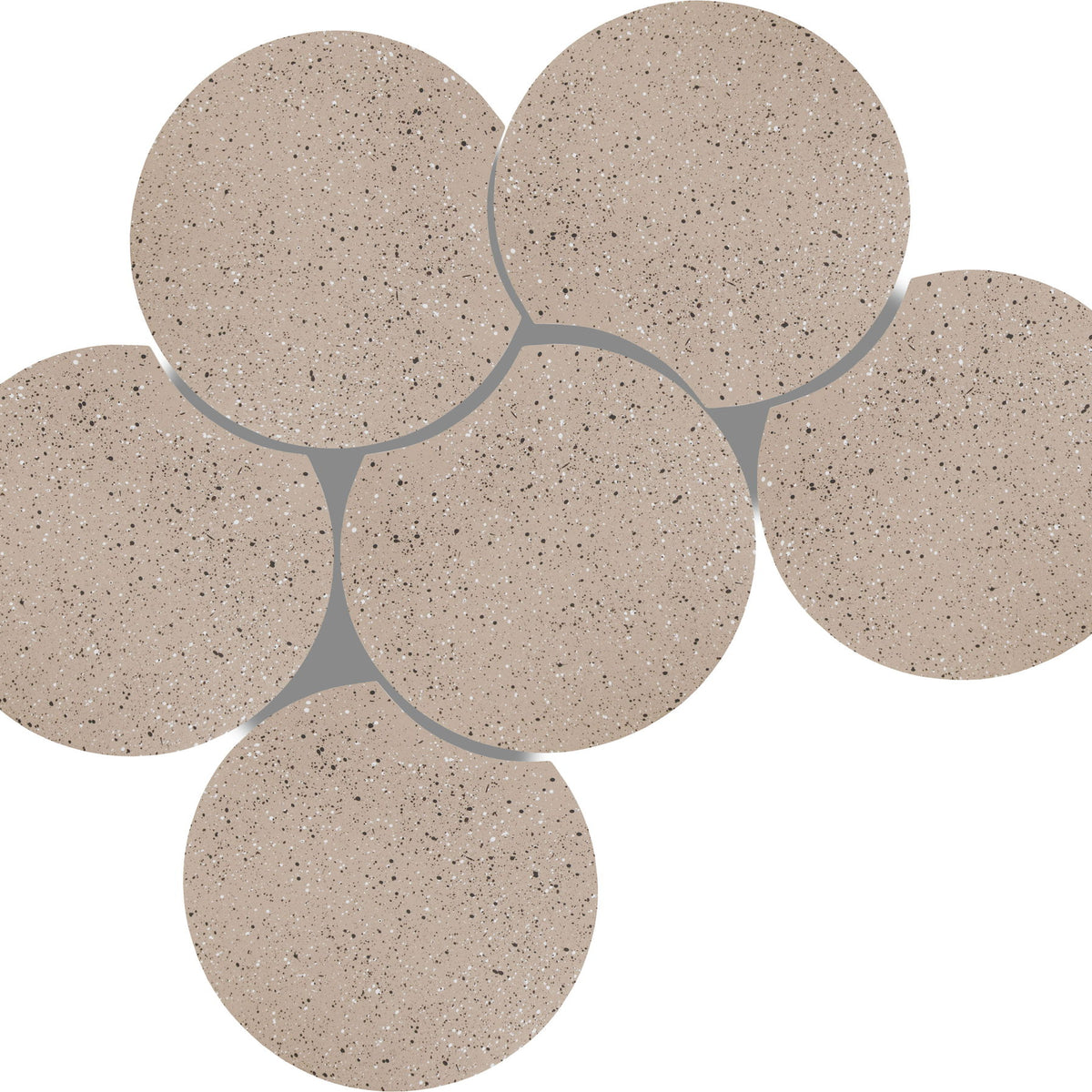 Dimple - 6 Piece Modular Coffee Table - Terazzo Finish