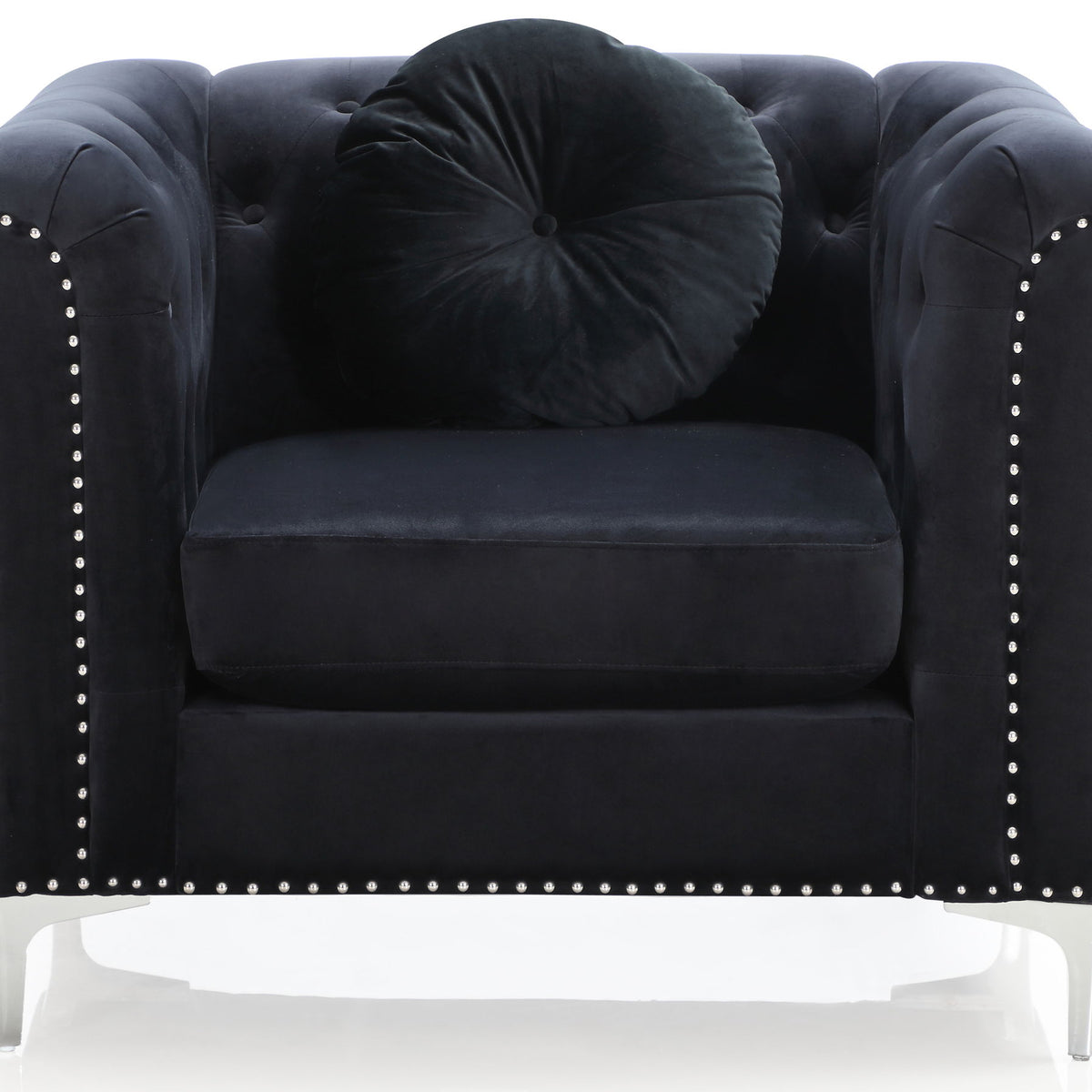 Contemporary Sloped Arm Chair