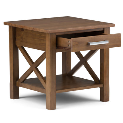 Kitchener - End Table - Medium Saddle Brown