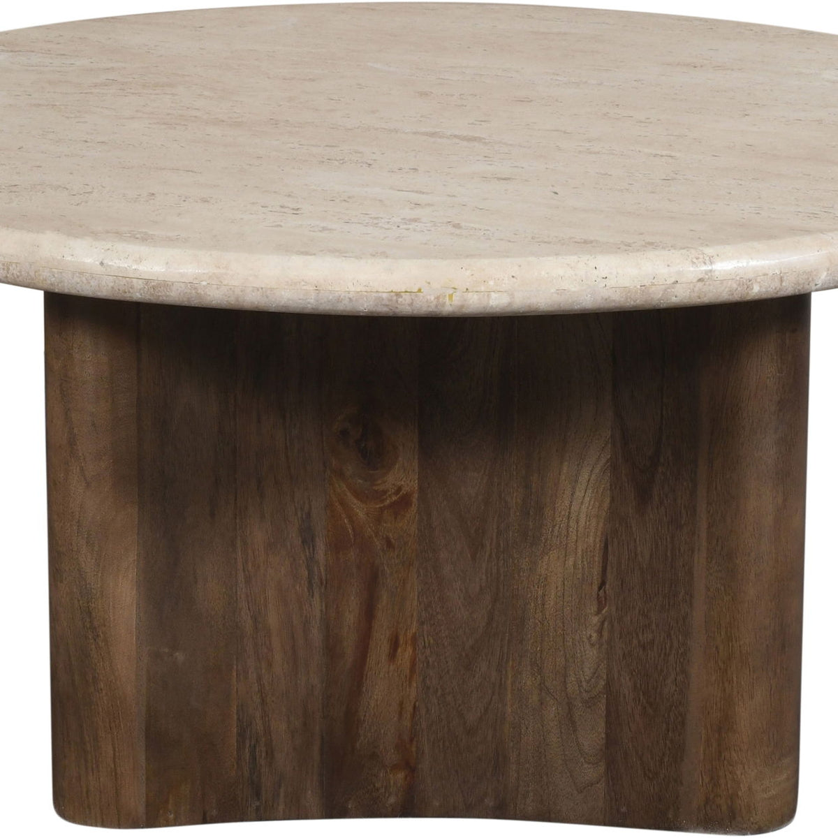 Pietra - Travertine And Mango Wood Table