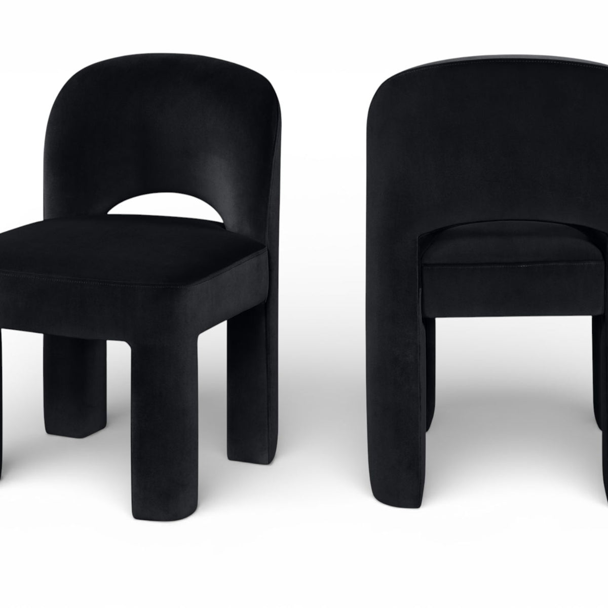 Celine - Velvet Performance Fabric Upholstered Dining Chair (Set of 2)