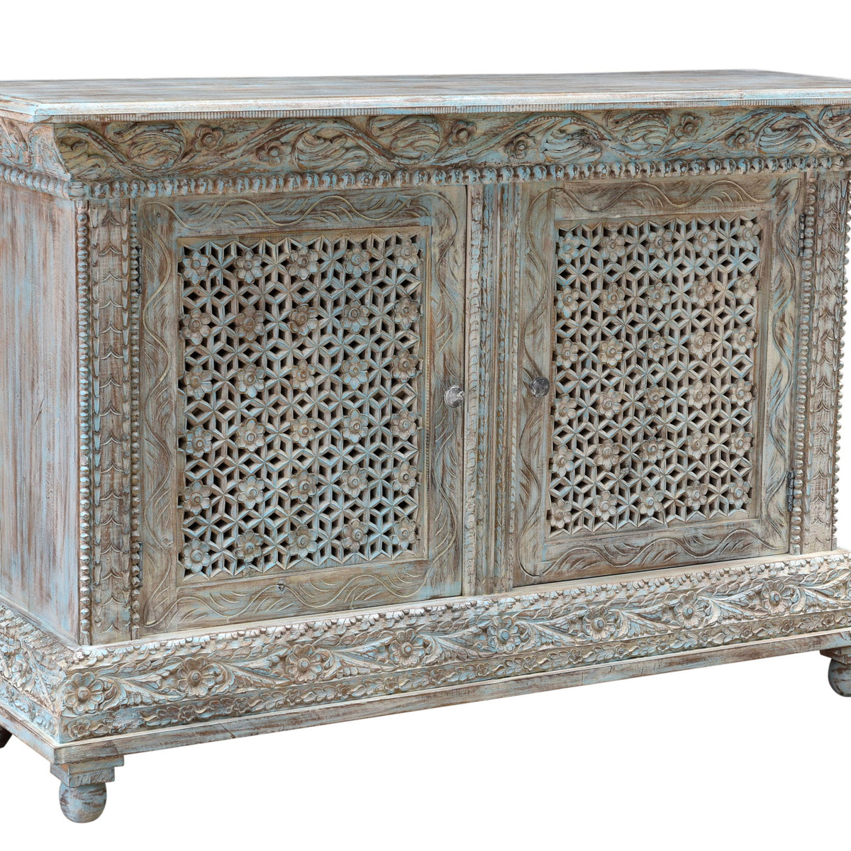 Beth - 2 Door Cabinet - Seaside Blue