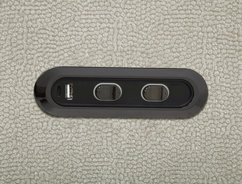 Kennett - Chenille Upholstered Power Recliner Chair - Ivory