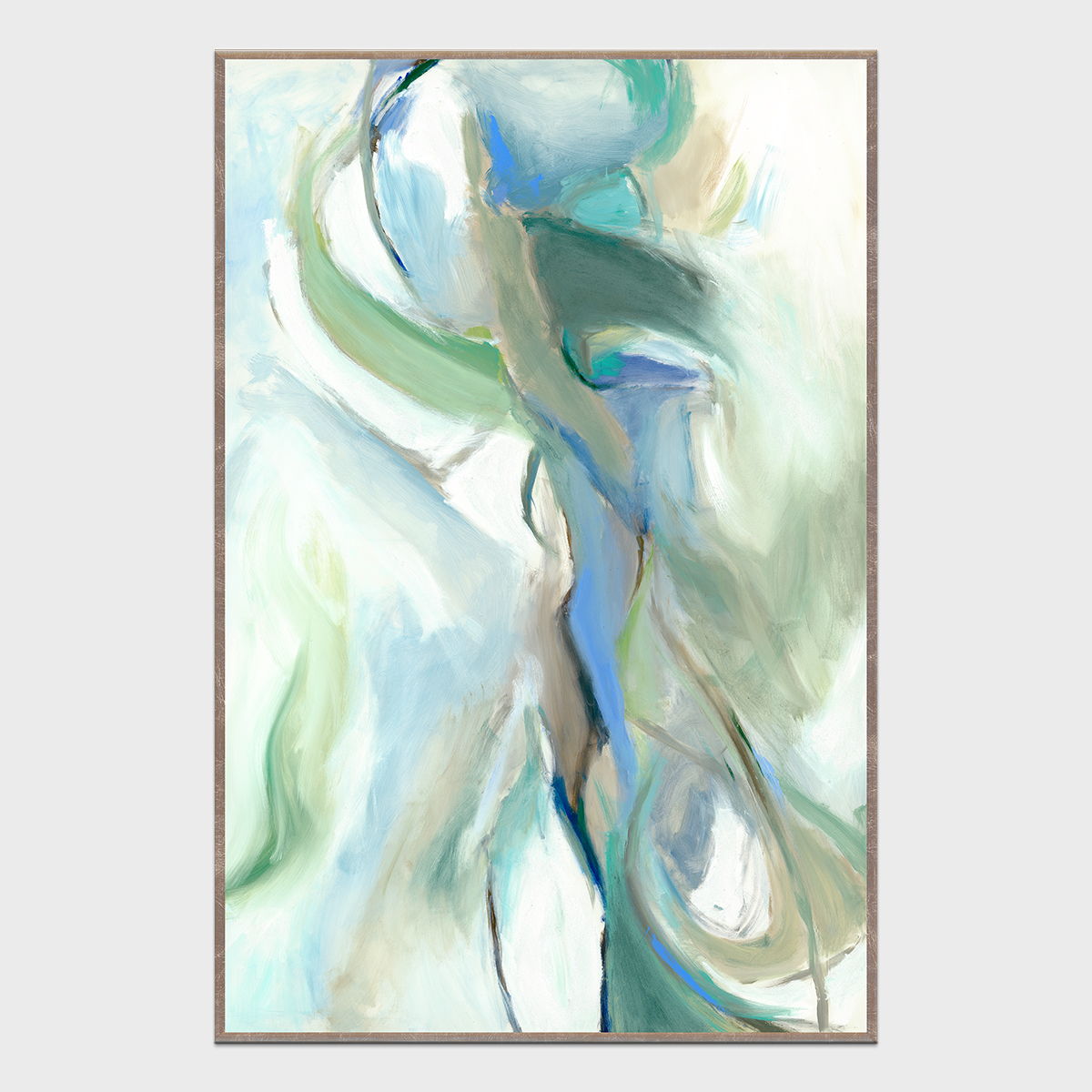 Mire - 48" x 72" Canvas Art - Blue