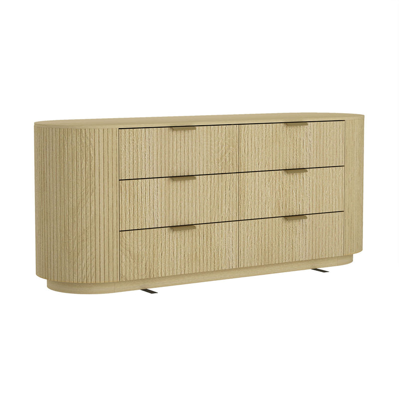 Olivia - 71" Dresser - Natural Oak
