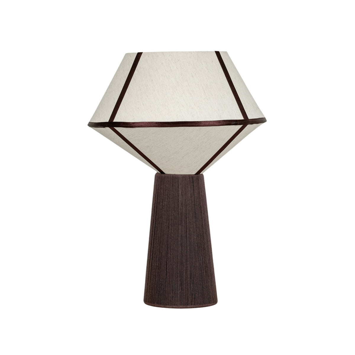 Josephine - Upwards Table Lamp - Chocolate Brown
