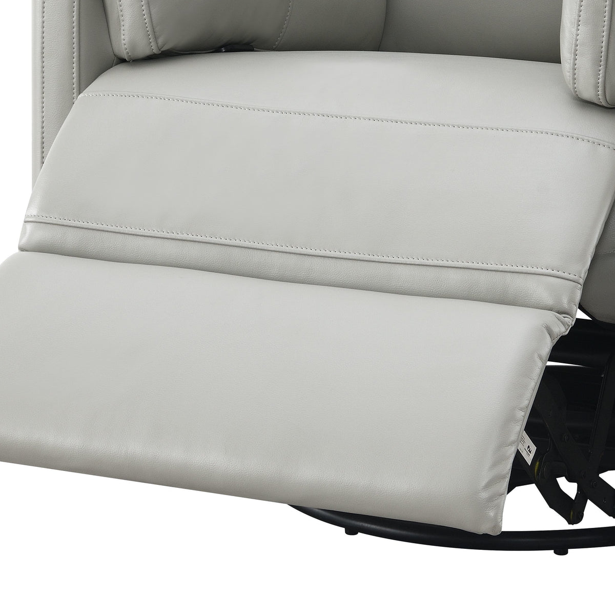 Sagen - Chenille Glider Recliner With Swivel