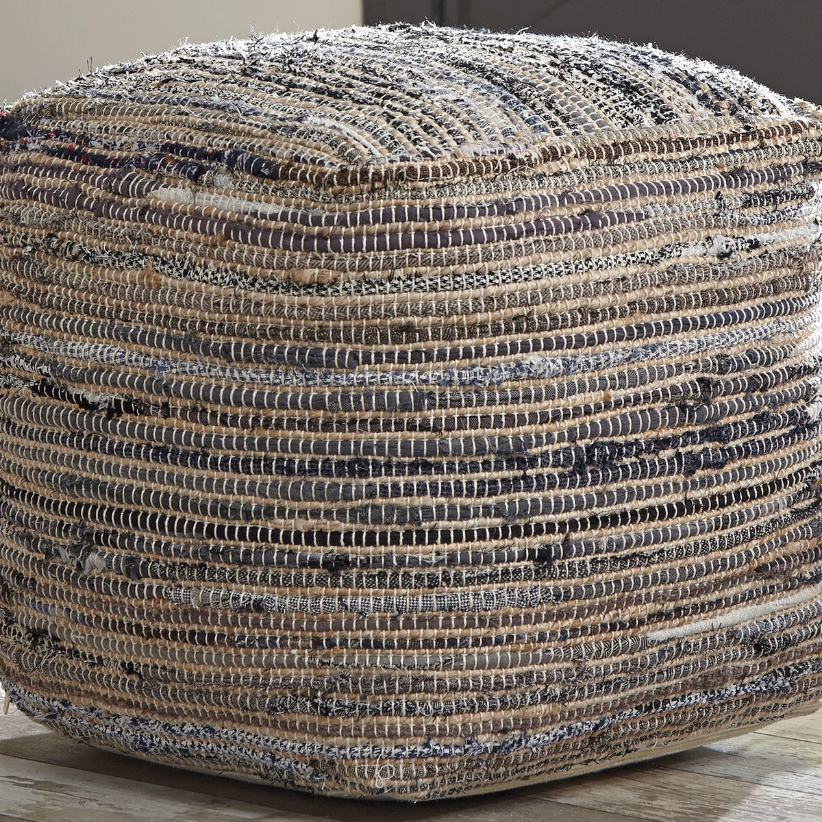 Absalom - Denim - Pouf