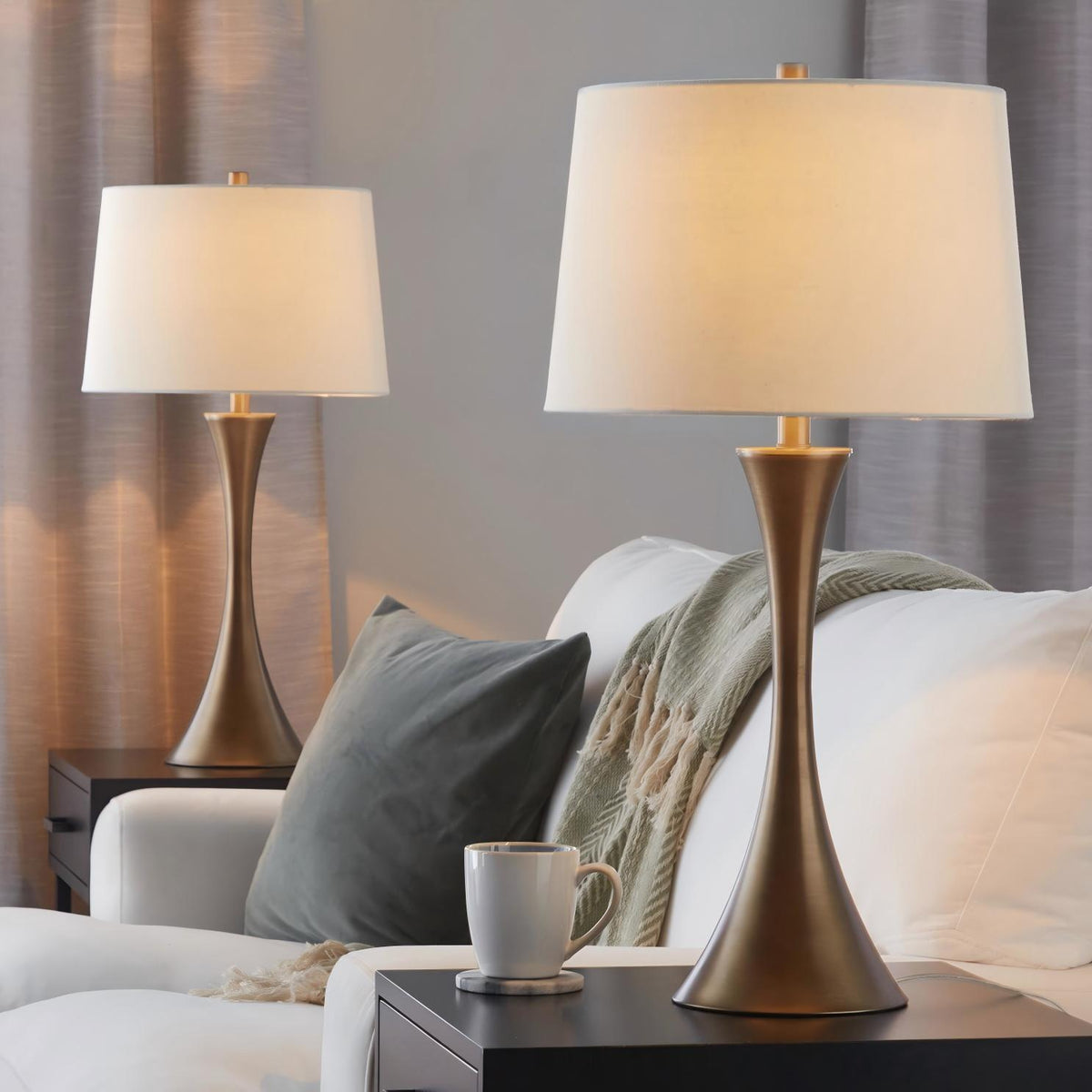 Lenuxe - Contemporary Elegant Table Lamp (Set of 2)