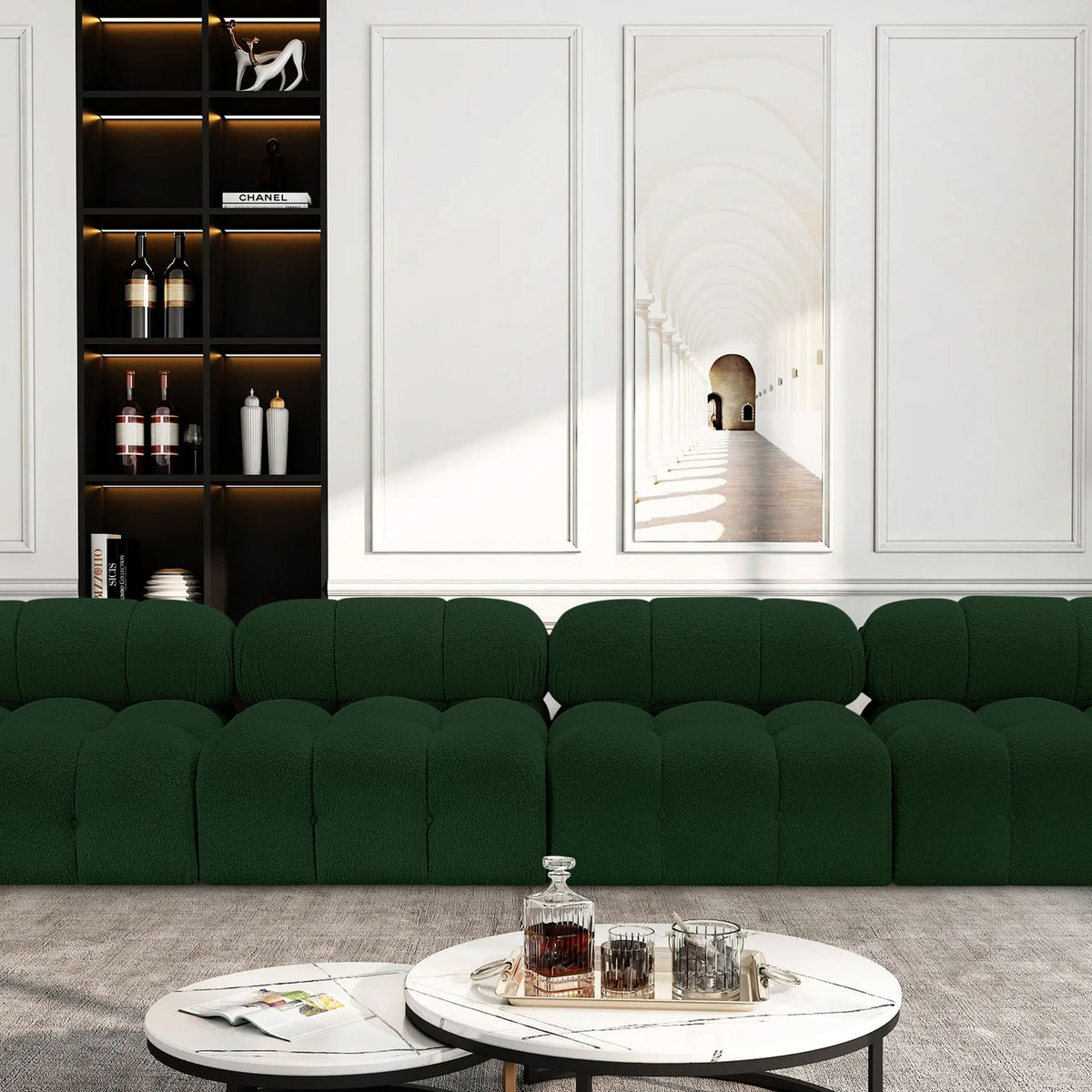 Ames - 4 Seat Modular Armless Sofa