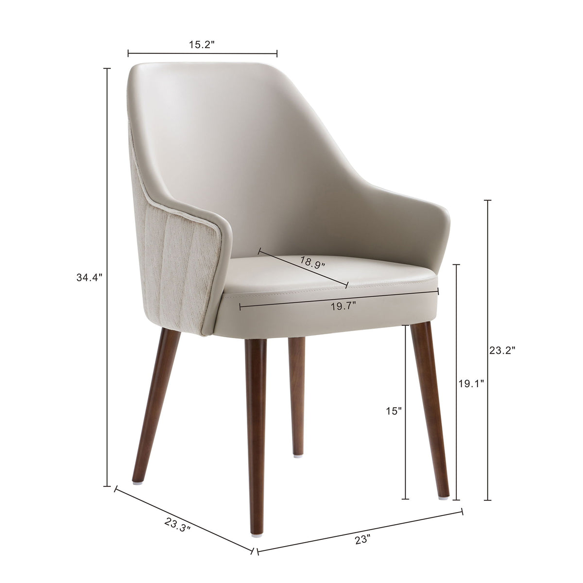 Manhattan Solace - Wood Upholstered Dining Armchair