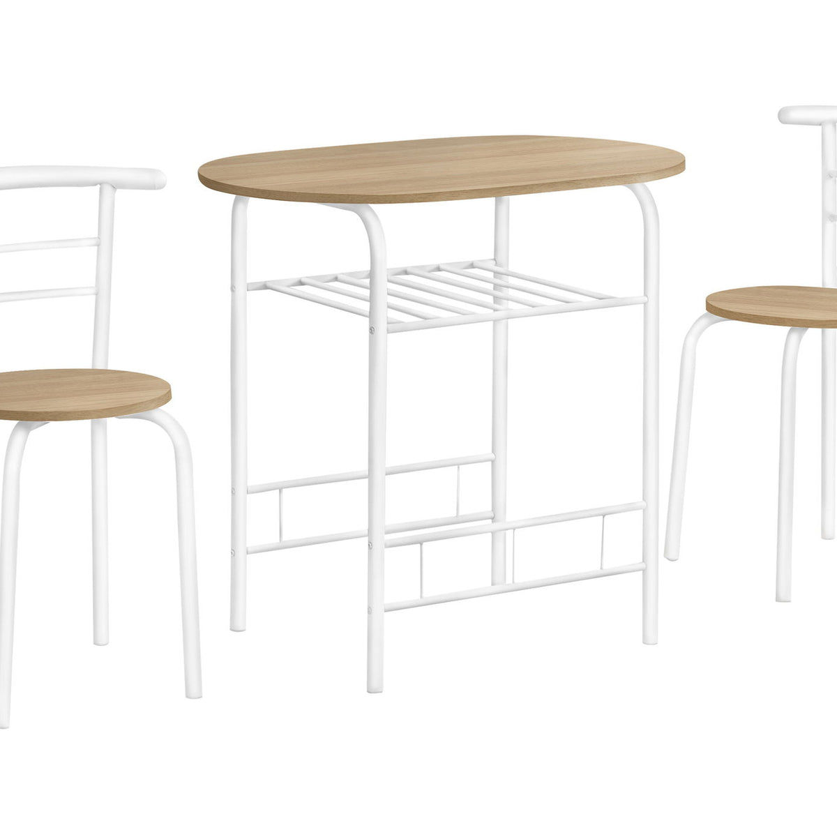 3 Pieces Dining Table Set, Small, Contemporary & Modern