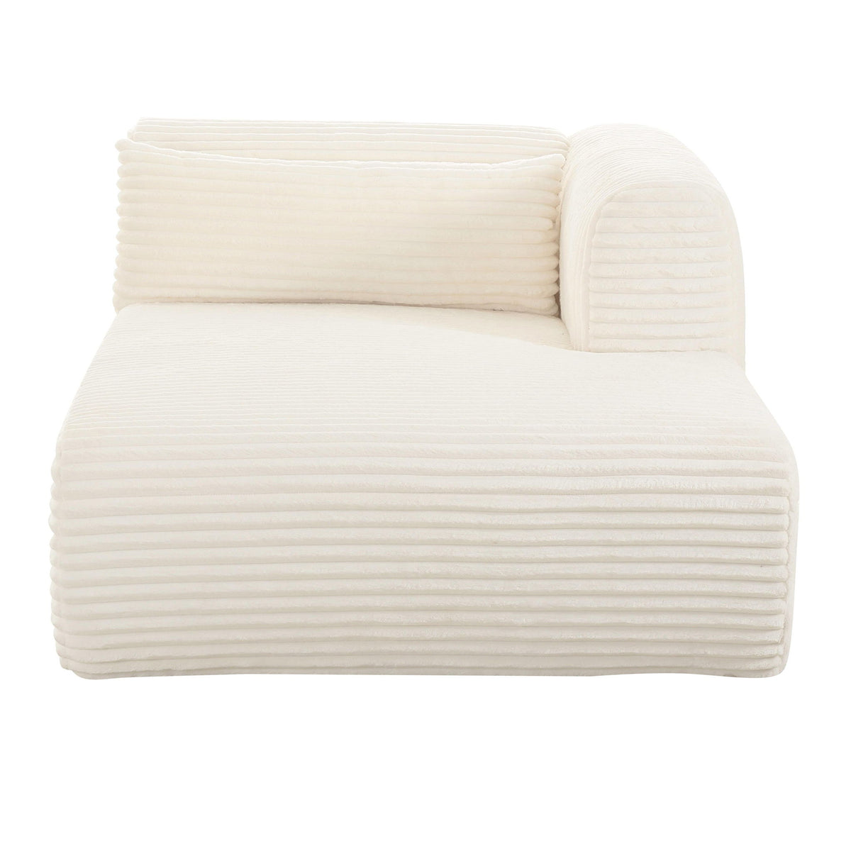 Tarra - Fluffy Oversized Corduroy Modular Chaise