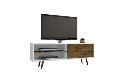 Manhattan Liberty - 63" TV Stand With White Frame