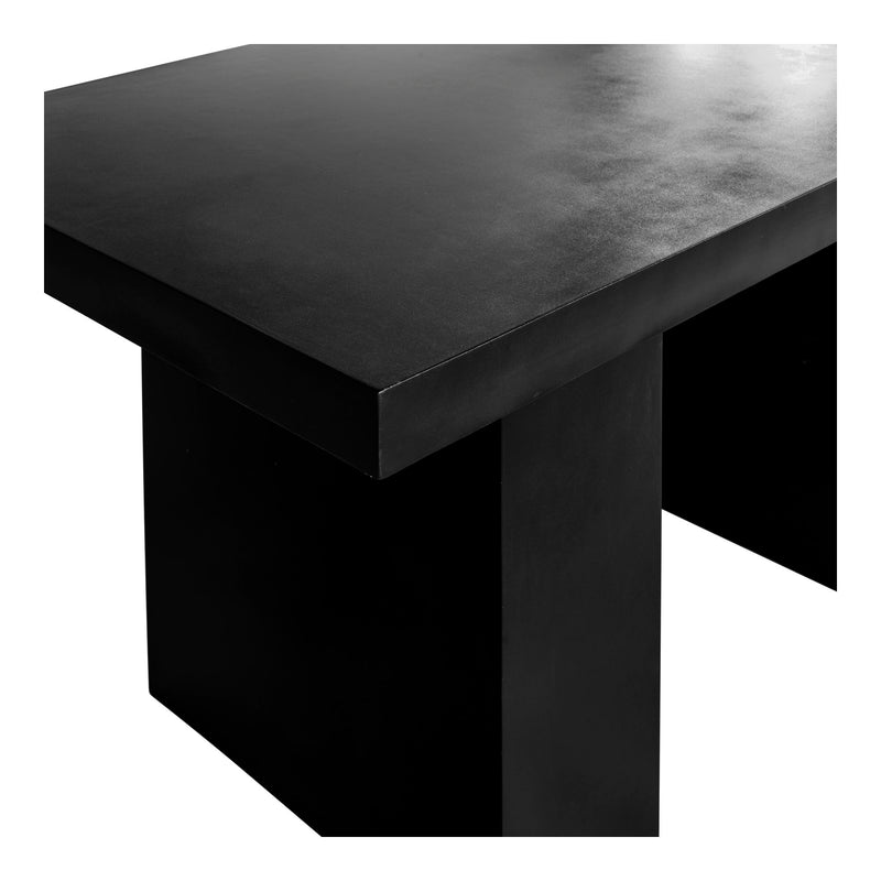 Aurelius - 2 Outdoor Concrete Dining Table - Black