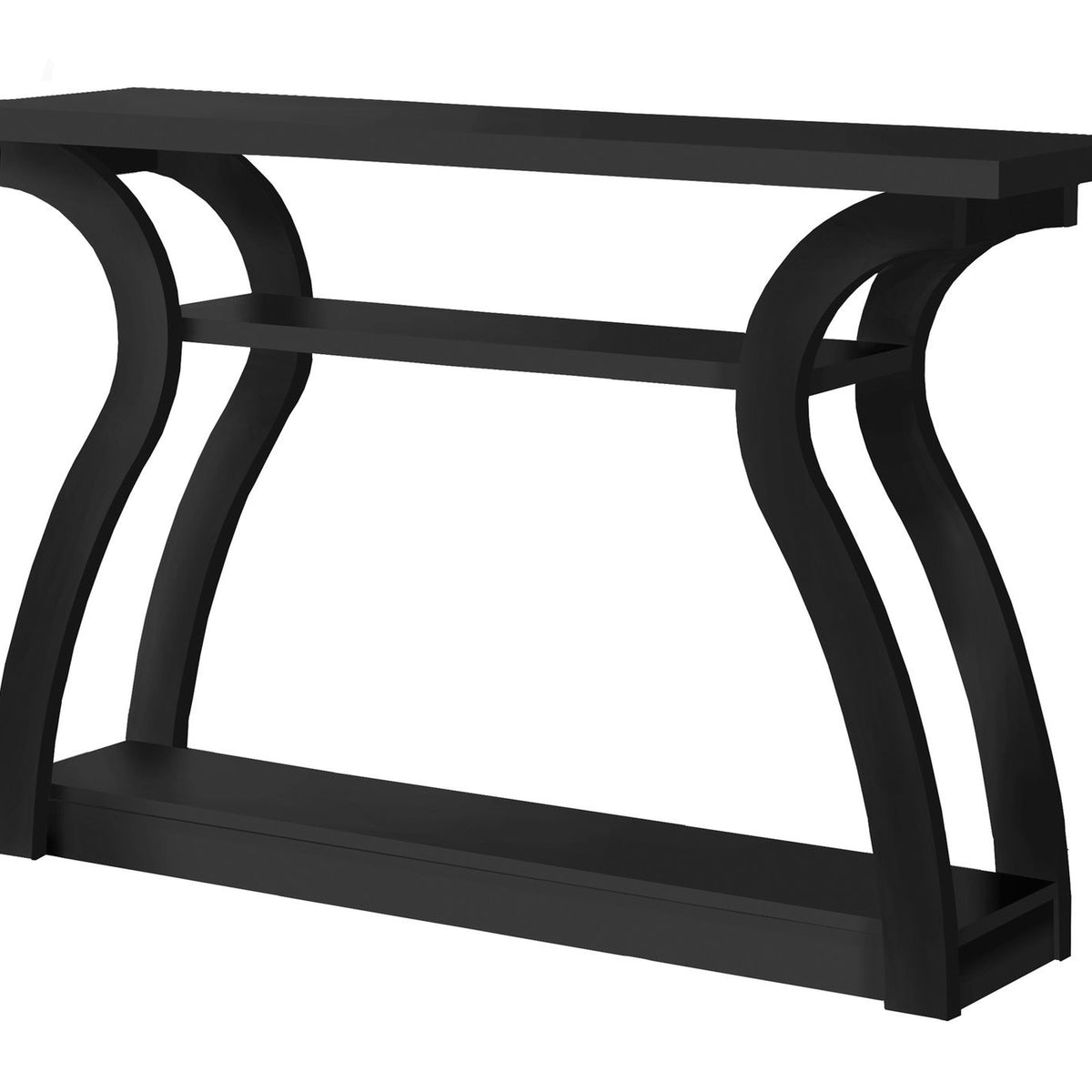 Accent Console Table For Entryway, Unique Curved Design
