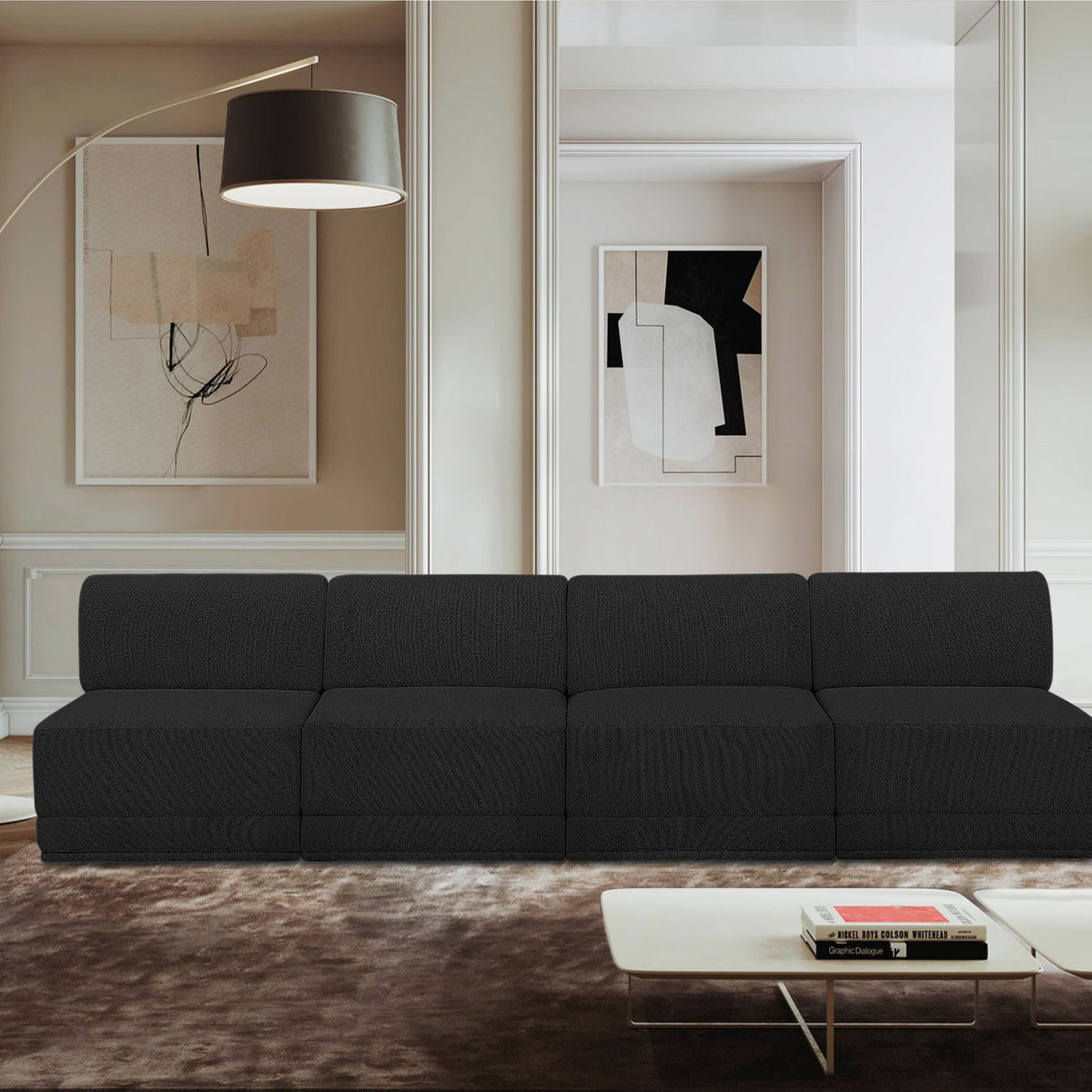 Ollie - 4 Seat Armless Modular Sofa