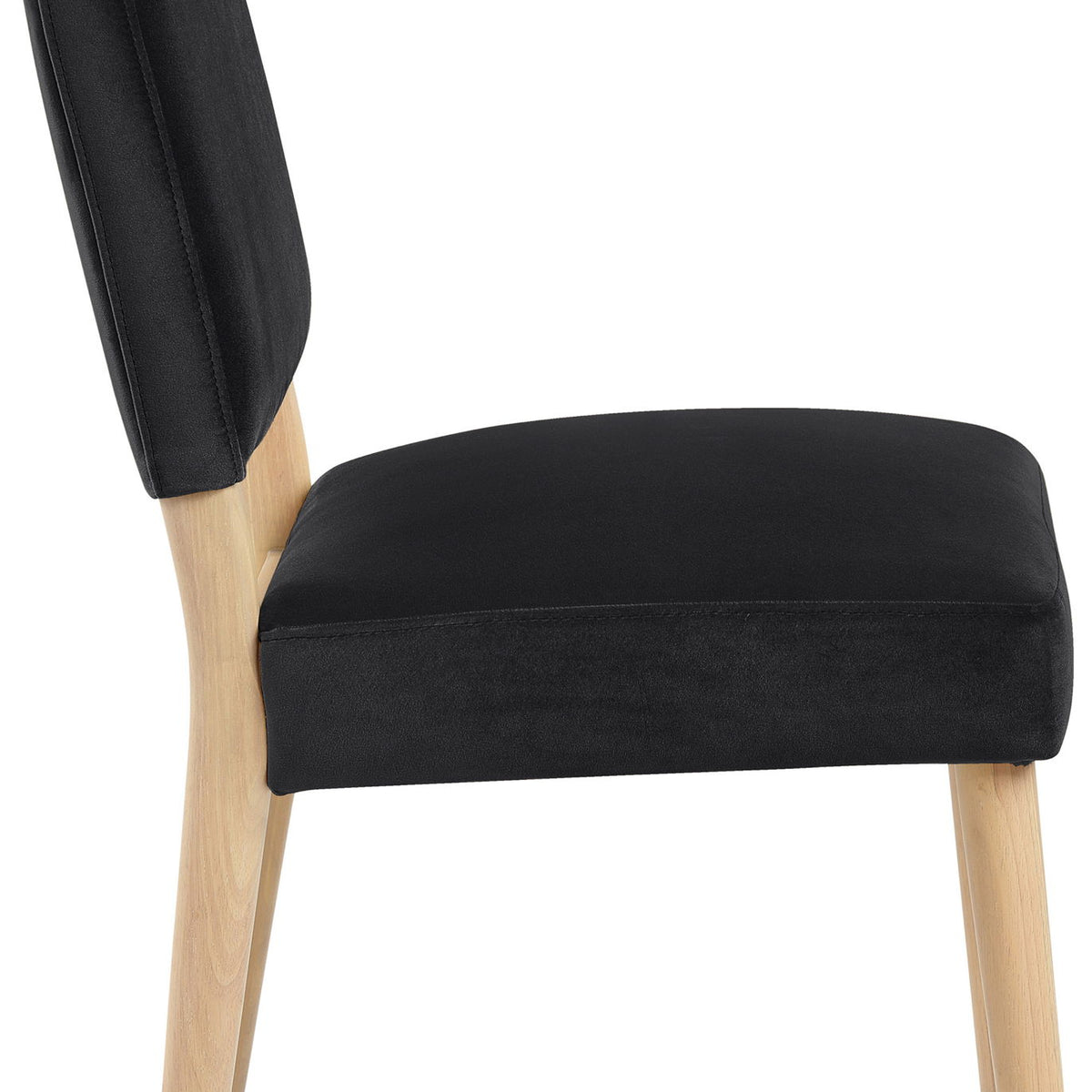 Varinelle - Velvet Dining Chair (Set of 2) - Natural Frame