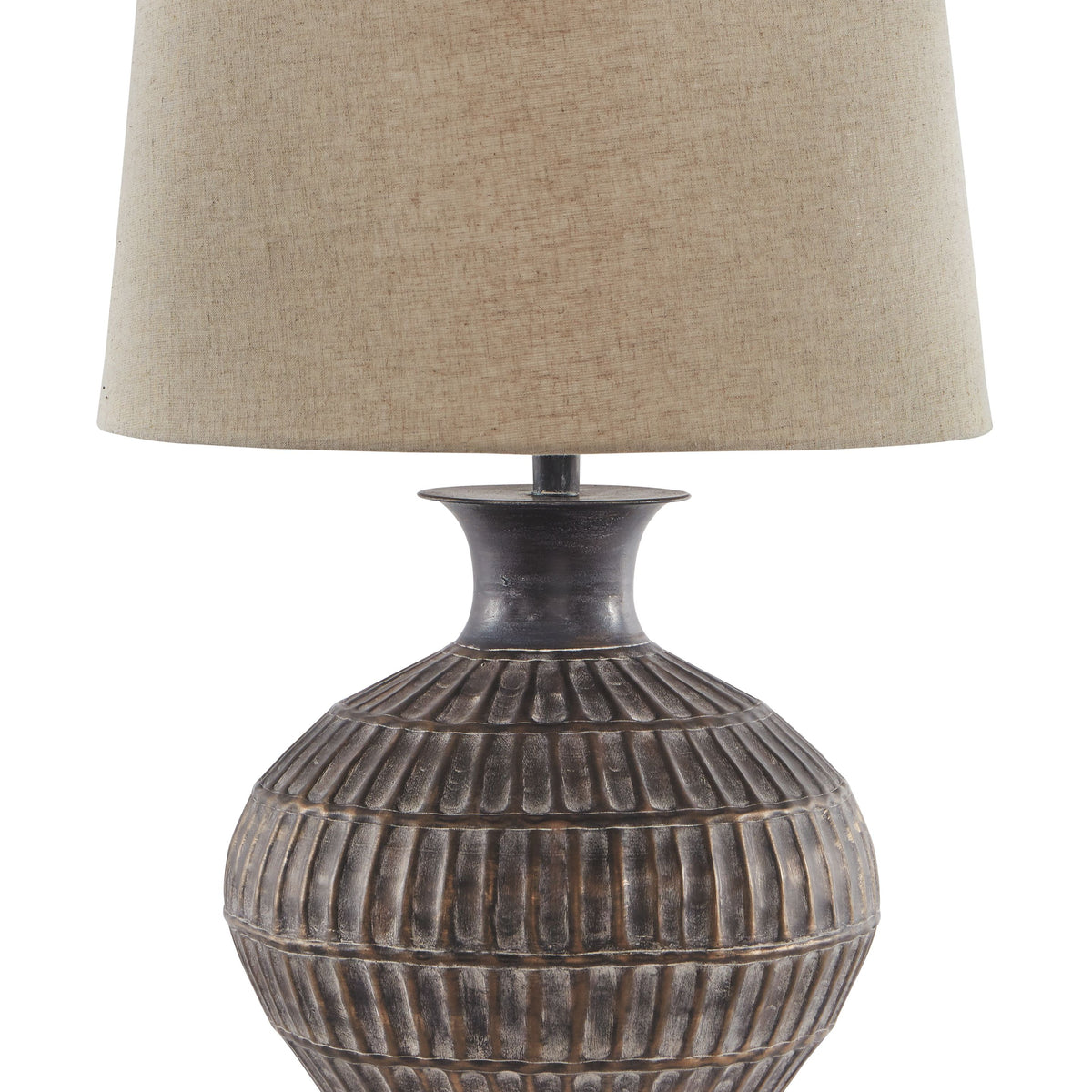 Magan - Antique Bronze Finish - Metal Table Lamp