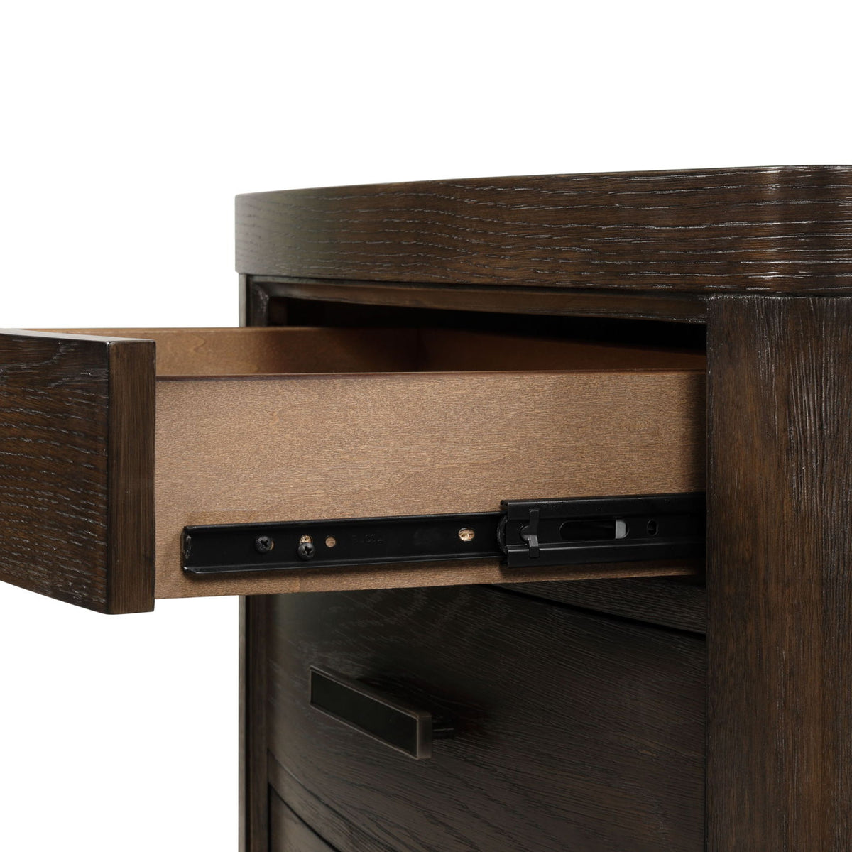 Two Drawer Nightstand - Antique Brown
