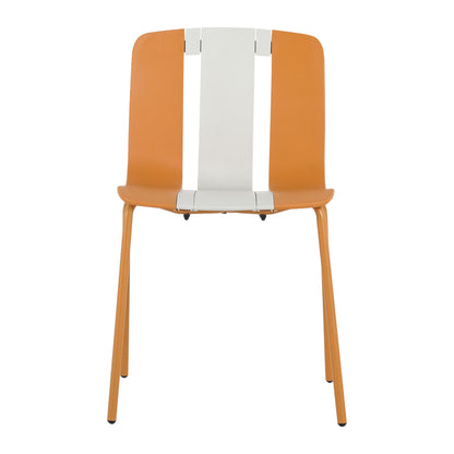 Modern Striped Blocking Single Chairs, Waterproof And Fade Resistant (Set of 4)