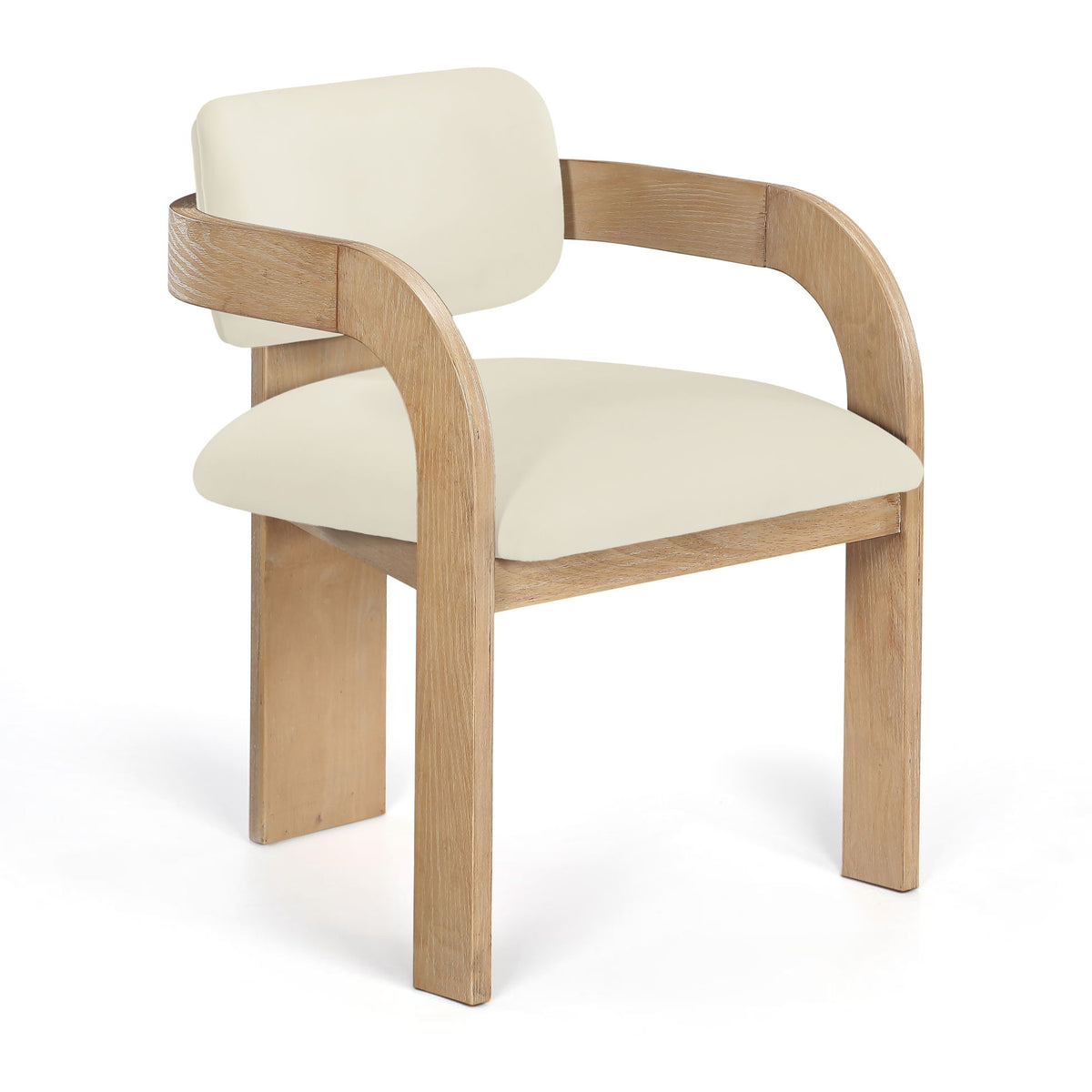 Cedra - Velvet Performance Fabric Upholstered Dining Chair (Set of 2) - Natural Frame