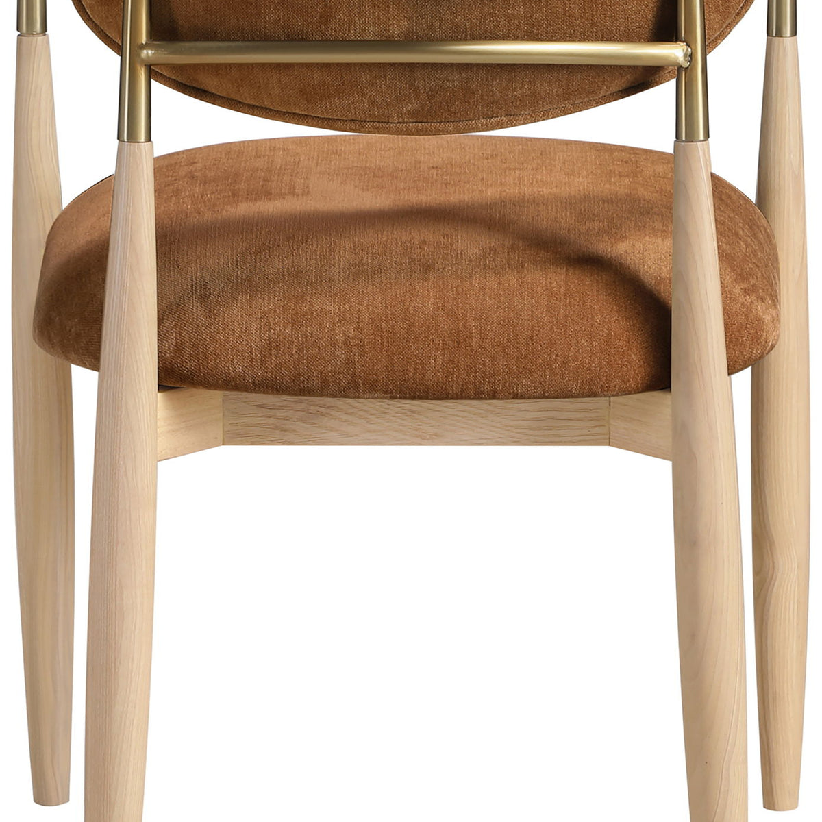 Riccio - Fabric Dining Arm Chair (Set of 2) - Natural Frame