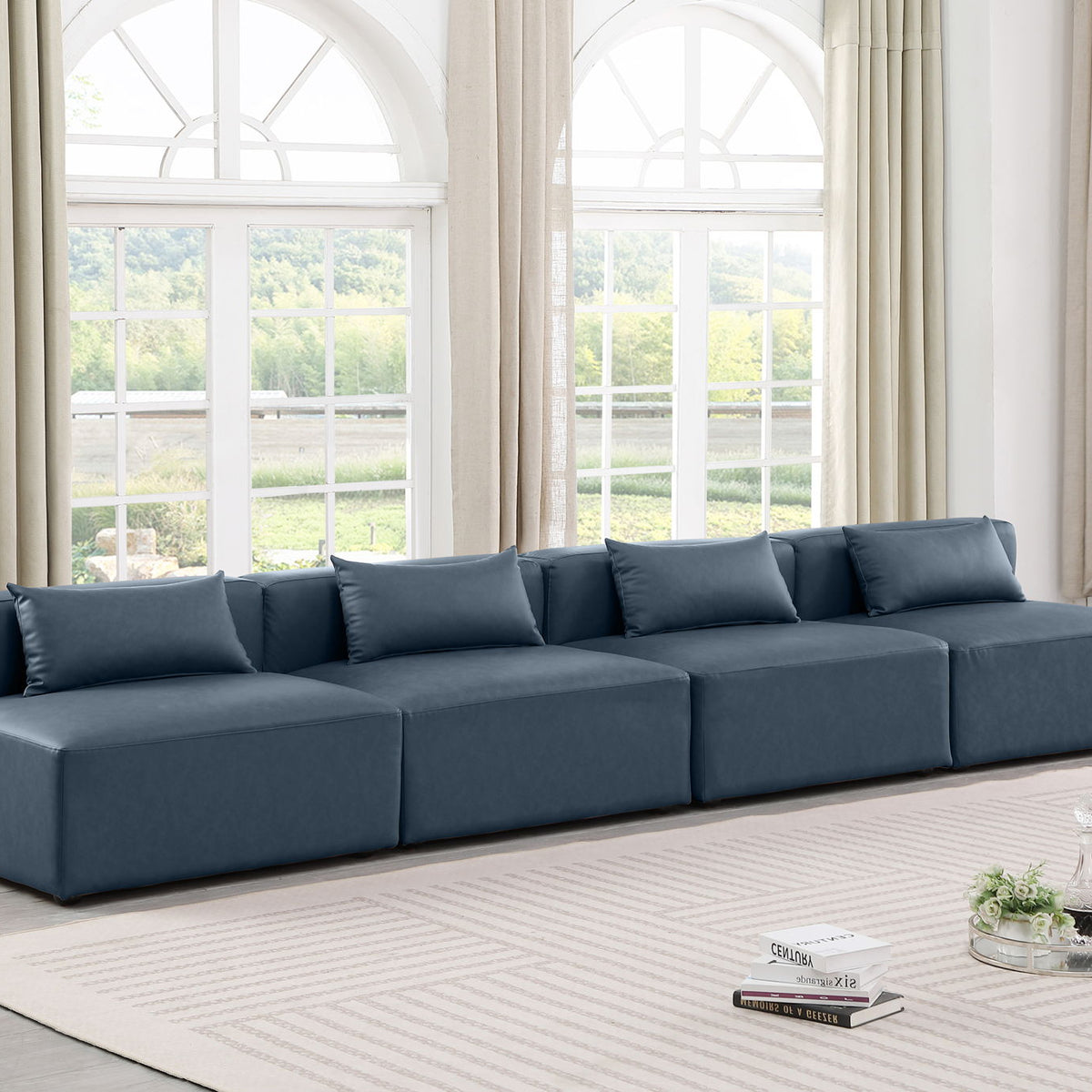 Cube - Modular 4 Seat Armless Sofa