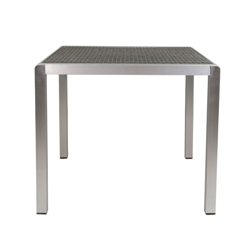 Outdoor Square Dining Table With Aluminum Frame