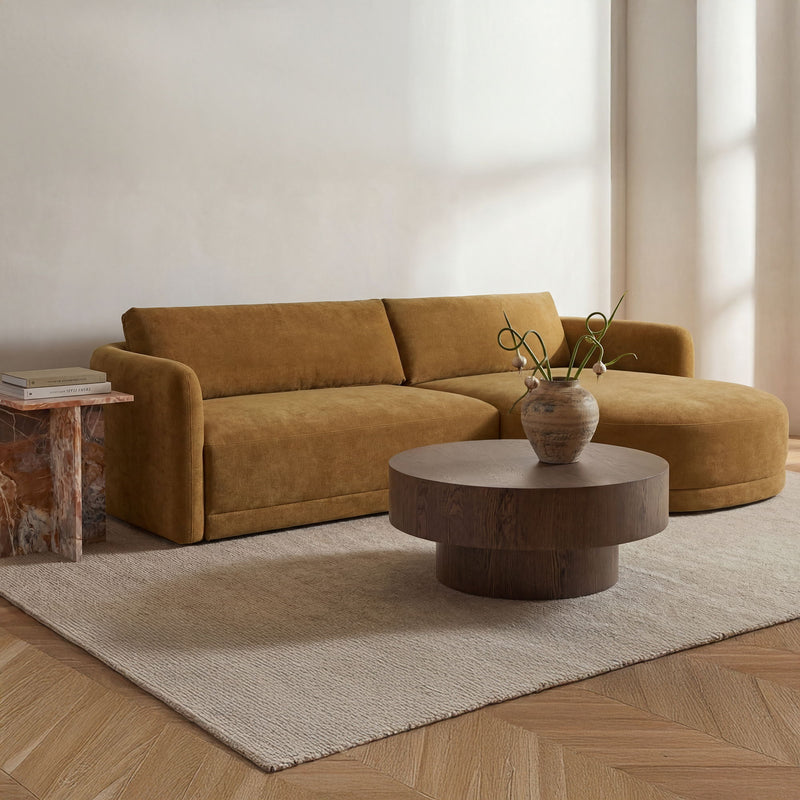 Emmy - Sectional Right - Ginger / Brown