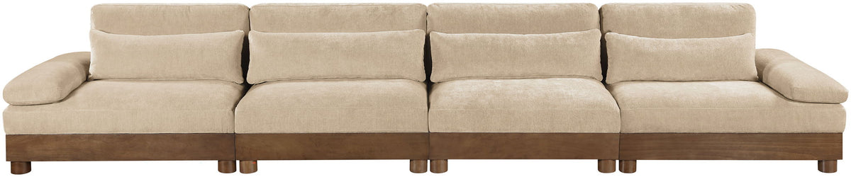 Turin - 4 Piece Fabric Upholstered Modular Sofa