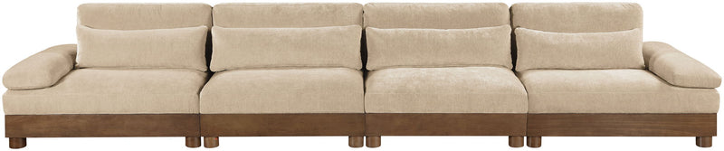Turin - 4 Piece Fabric Upholstered Modular Sofa