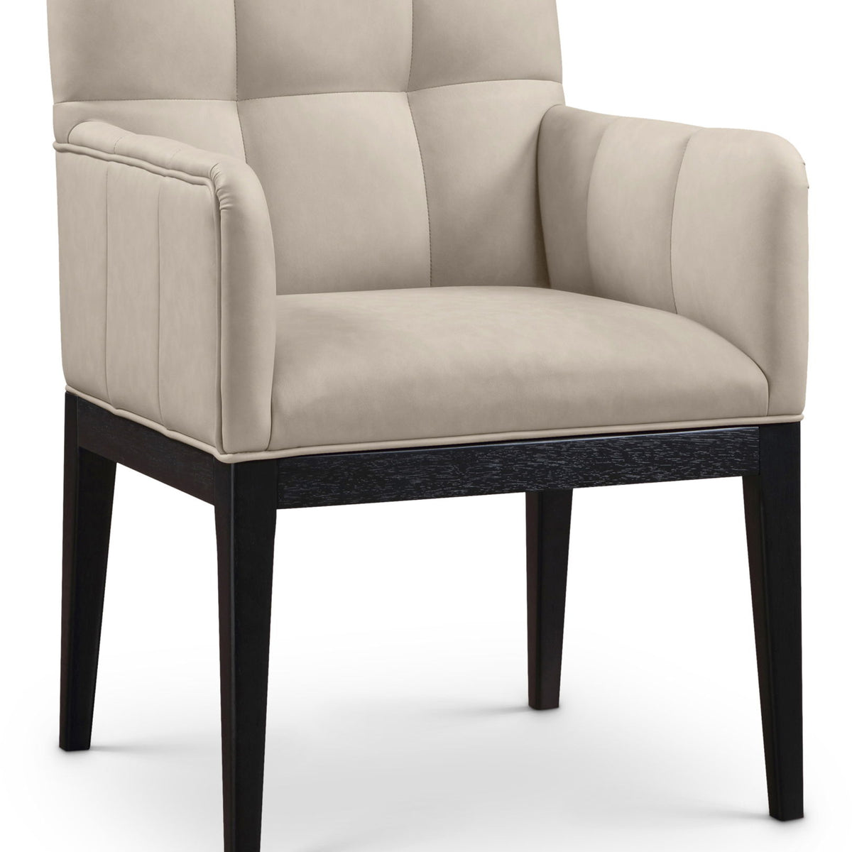 Adrian - Dining Arm Chair (Set of 2) - Black Legs