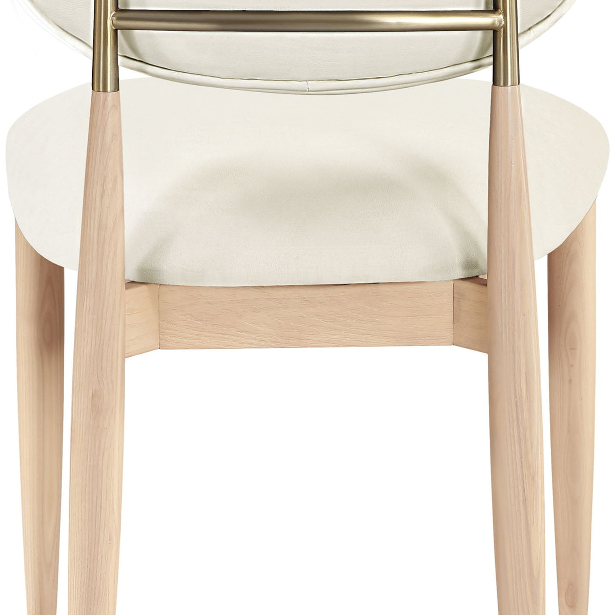 Riccio - Faux Leather Dining Side Chair (Set of 2) - Natural Frame