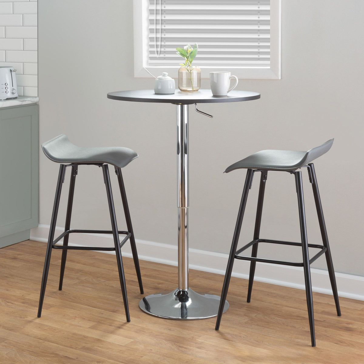 Elia - Contemporary Adjustable Bar Table