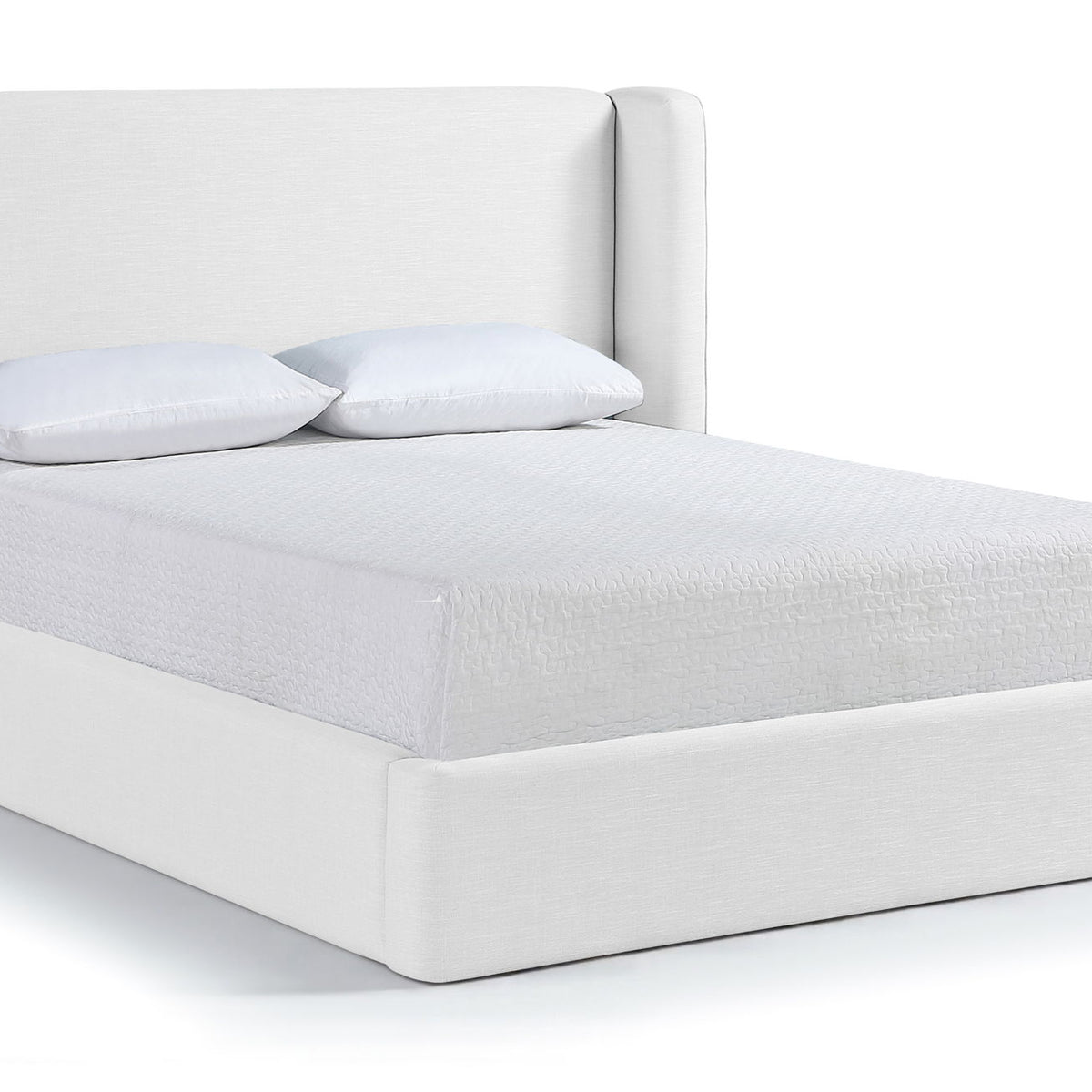 Kendall - Linen Textured Fabric Upholstered Bed