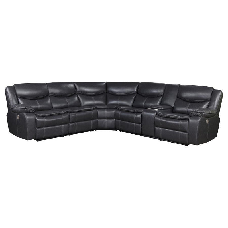 Sycamore - LAF Power Loveseat - Gray