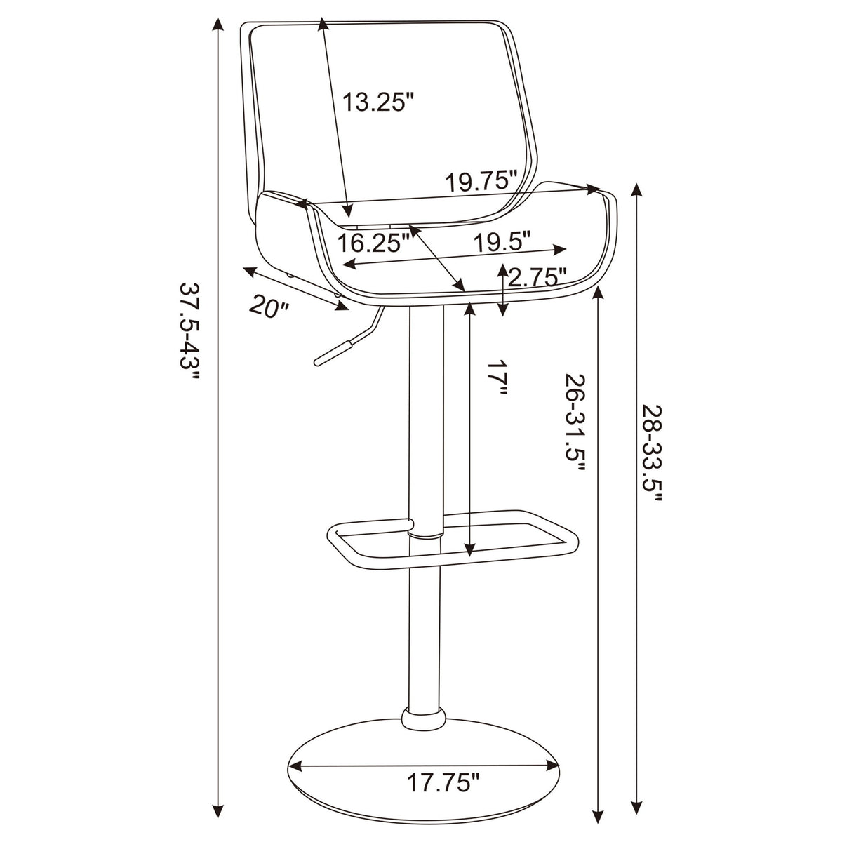 Adjustable Bar Stool