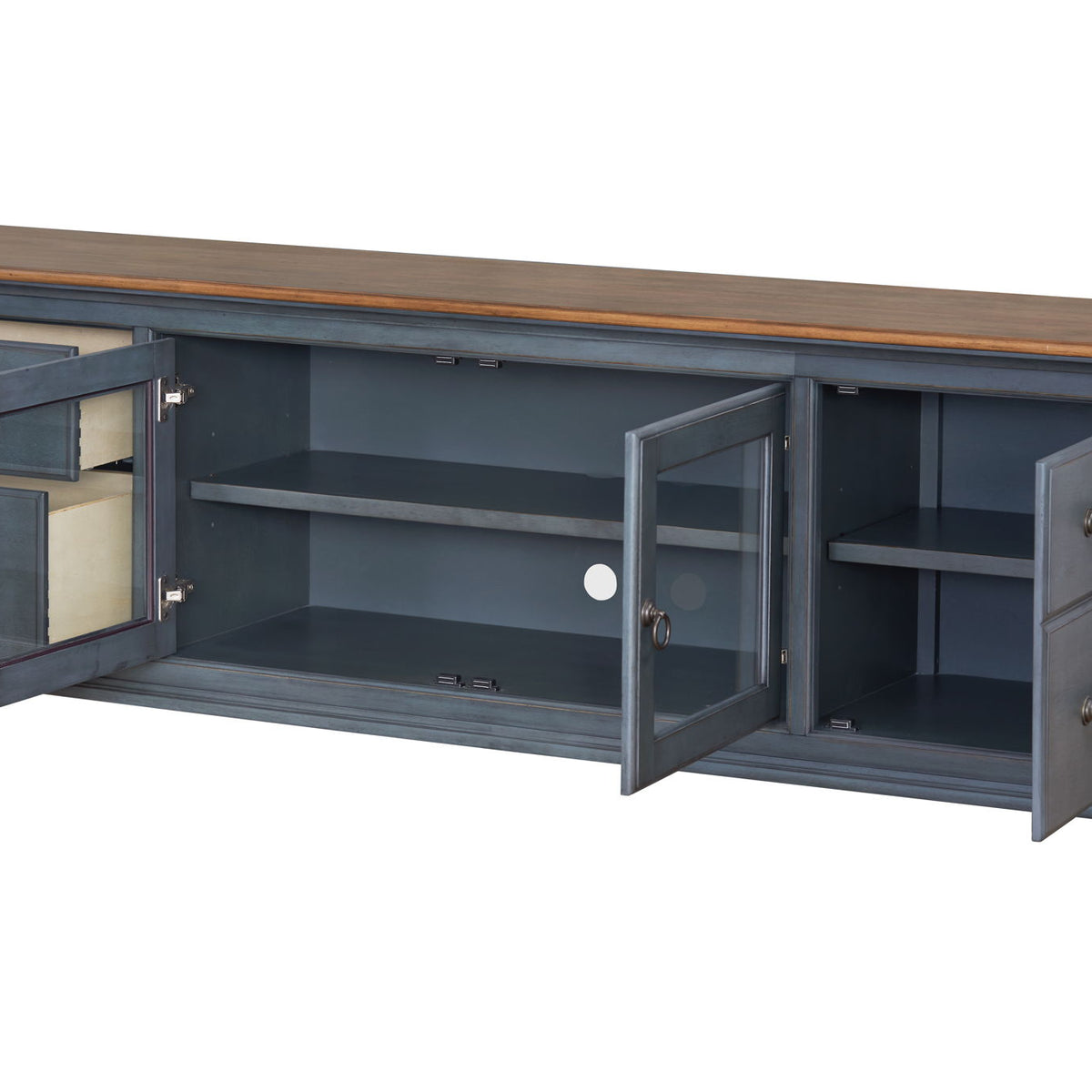 Americana - 84 In TV Stand For TVs Up To 90" - Blue