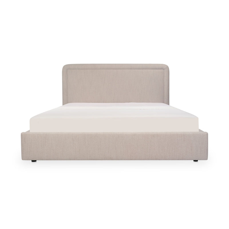 Simon - King Storage Bed - Flecked Beige