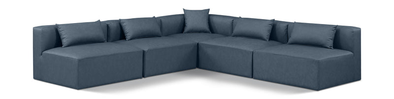 Cube - 5 Piece Modular Corner Armless Sectional